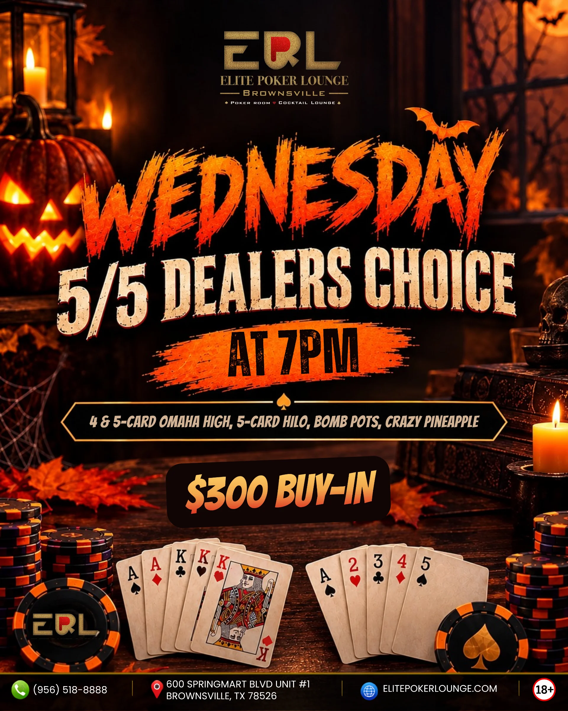 Wednesday 5/5 Dealers Choice