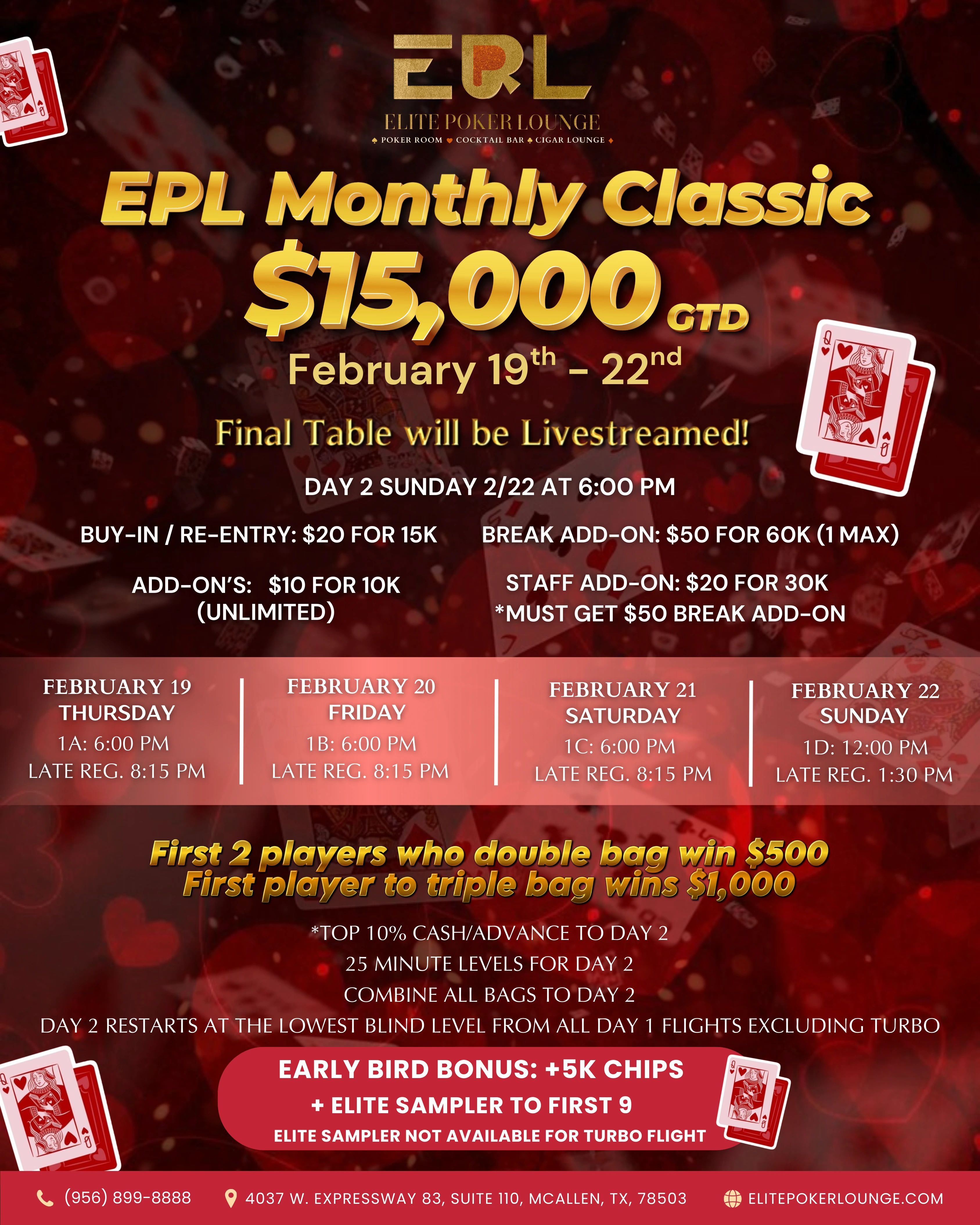EPL Monthly Classic 15K GTD