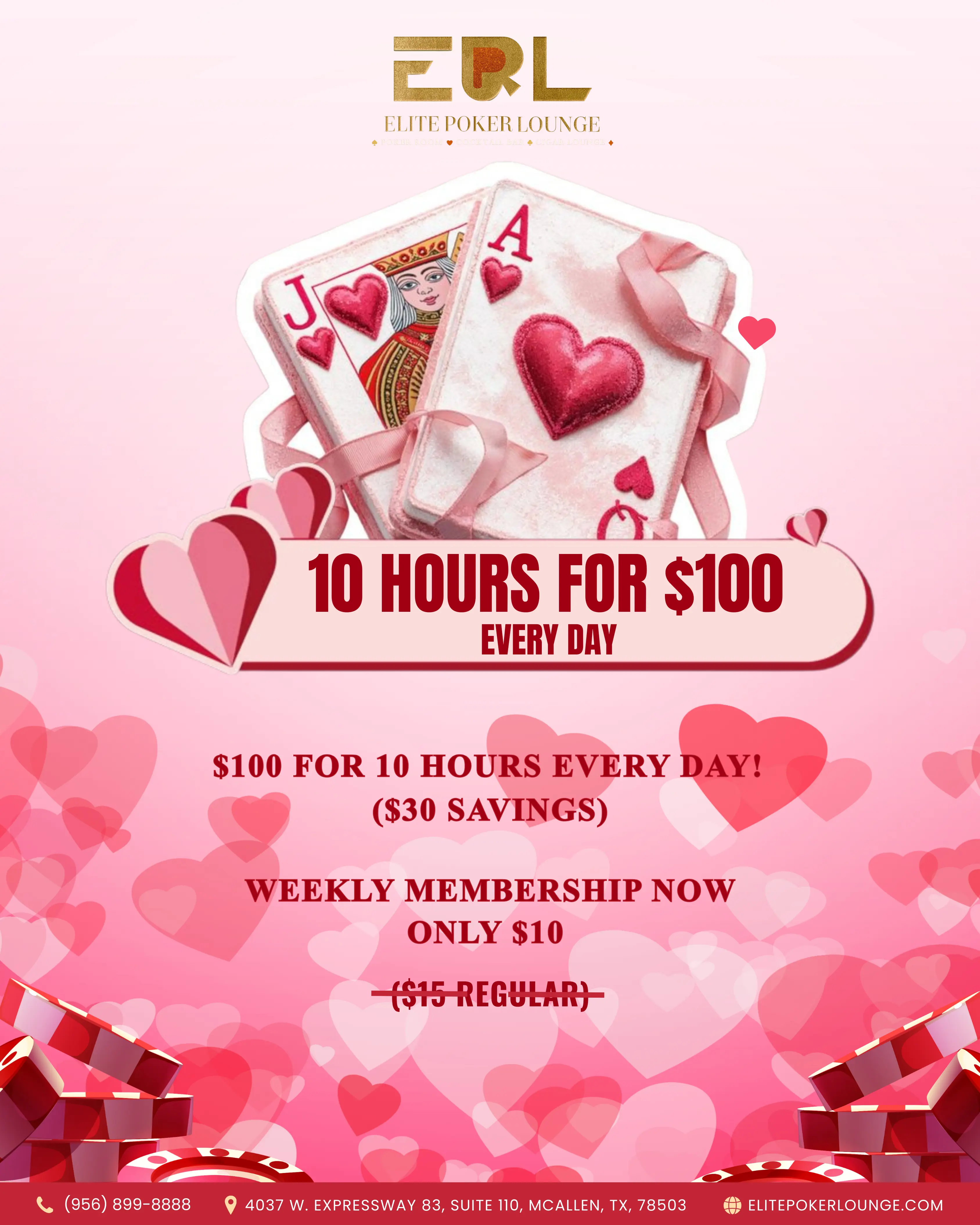 10 HOURS FOR $100 EVERY DAY