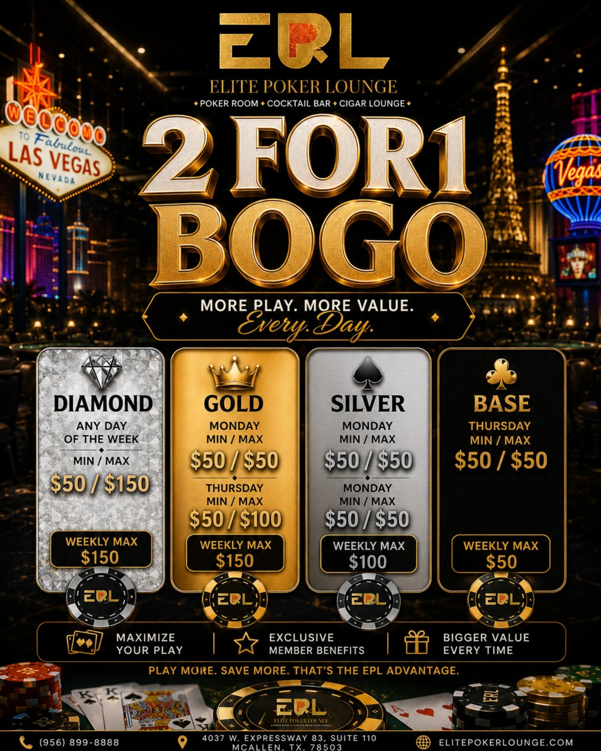 2 FOR 1 TIME BOGO