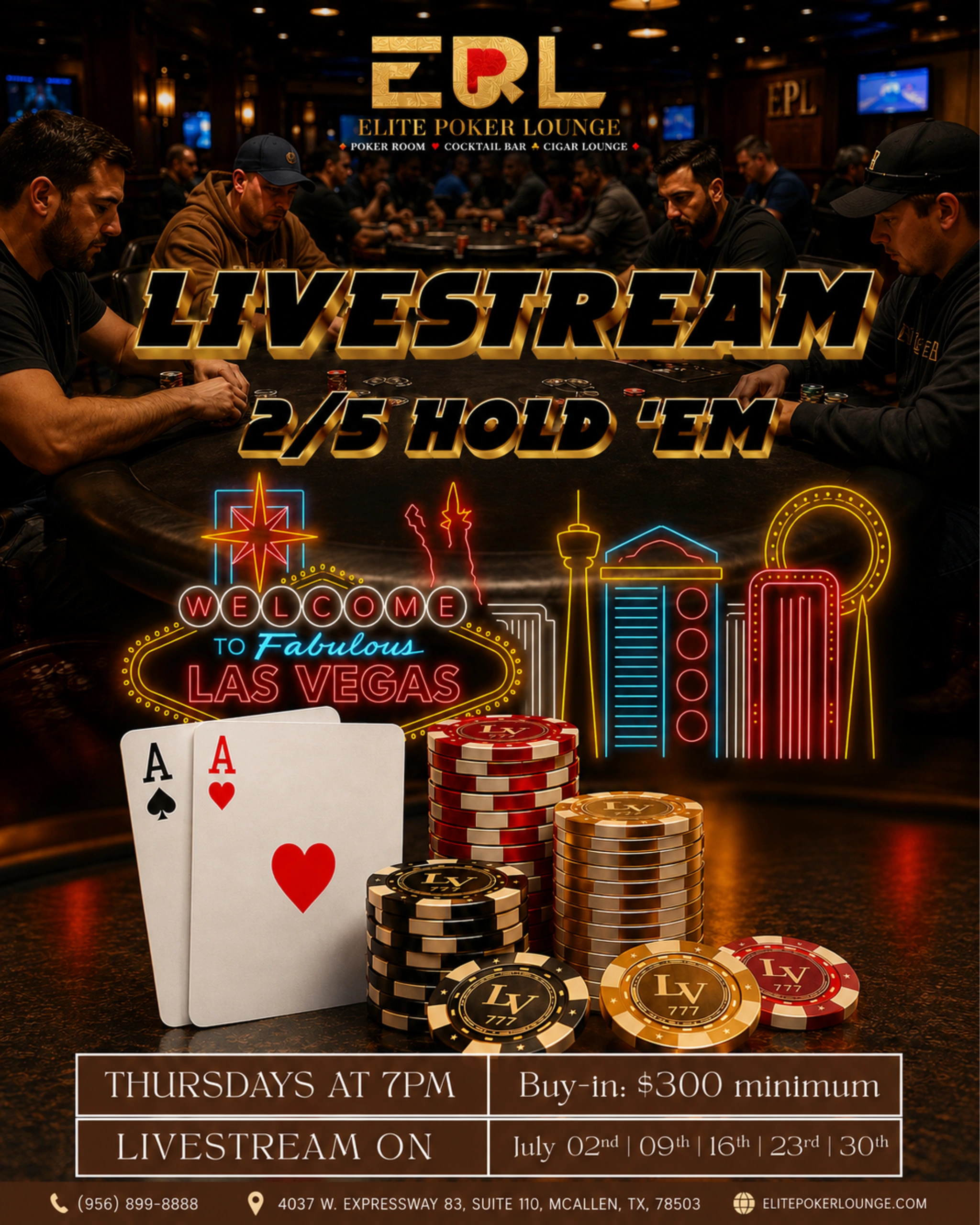 LIVESTREAM 2/5 HOLD'EM