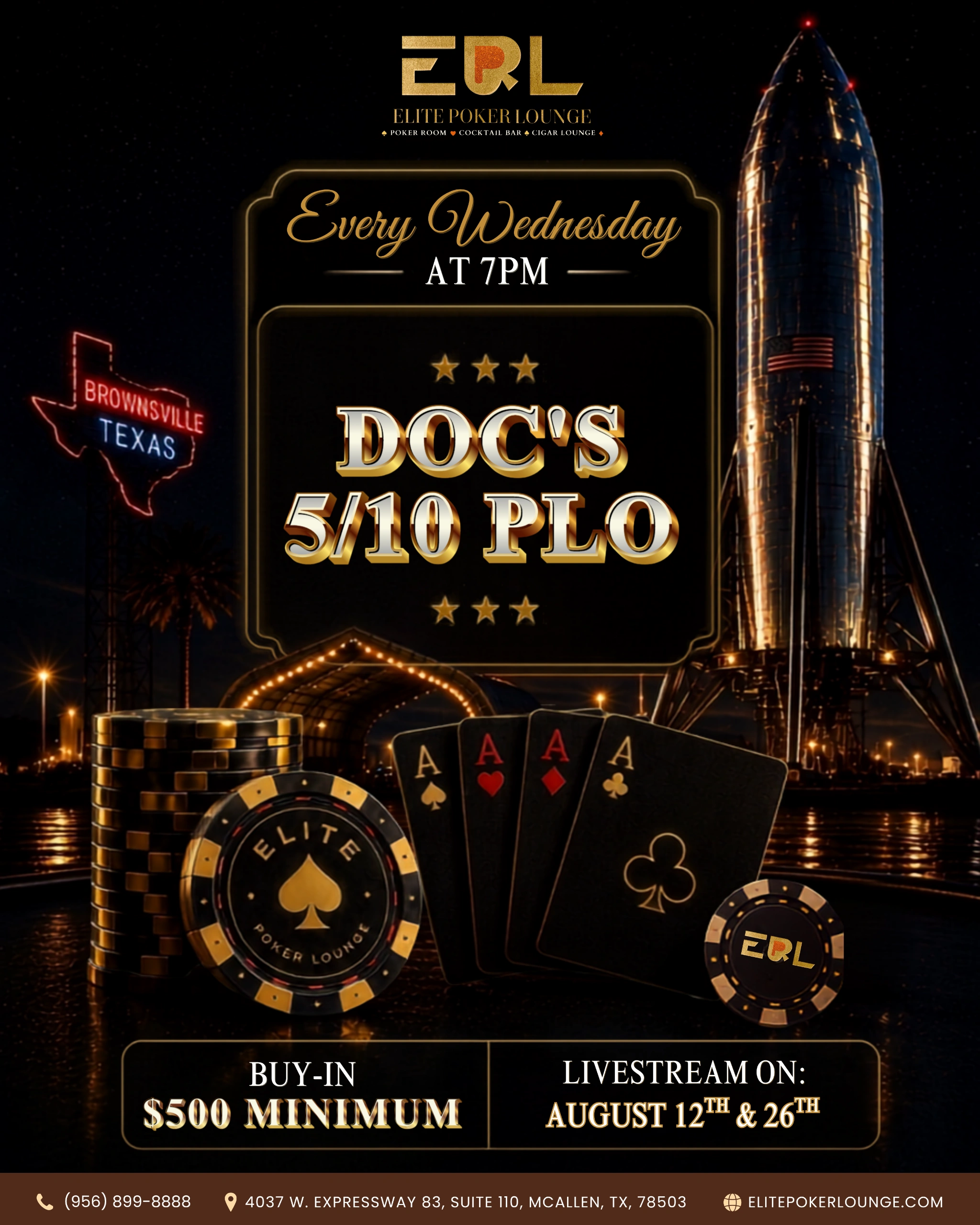 DOC'S 5/10 PLO EVERY WEDNESDAY