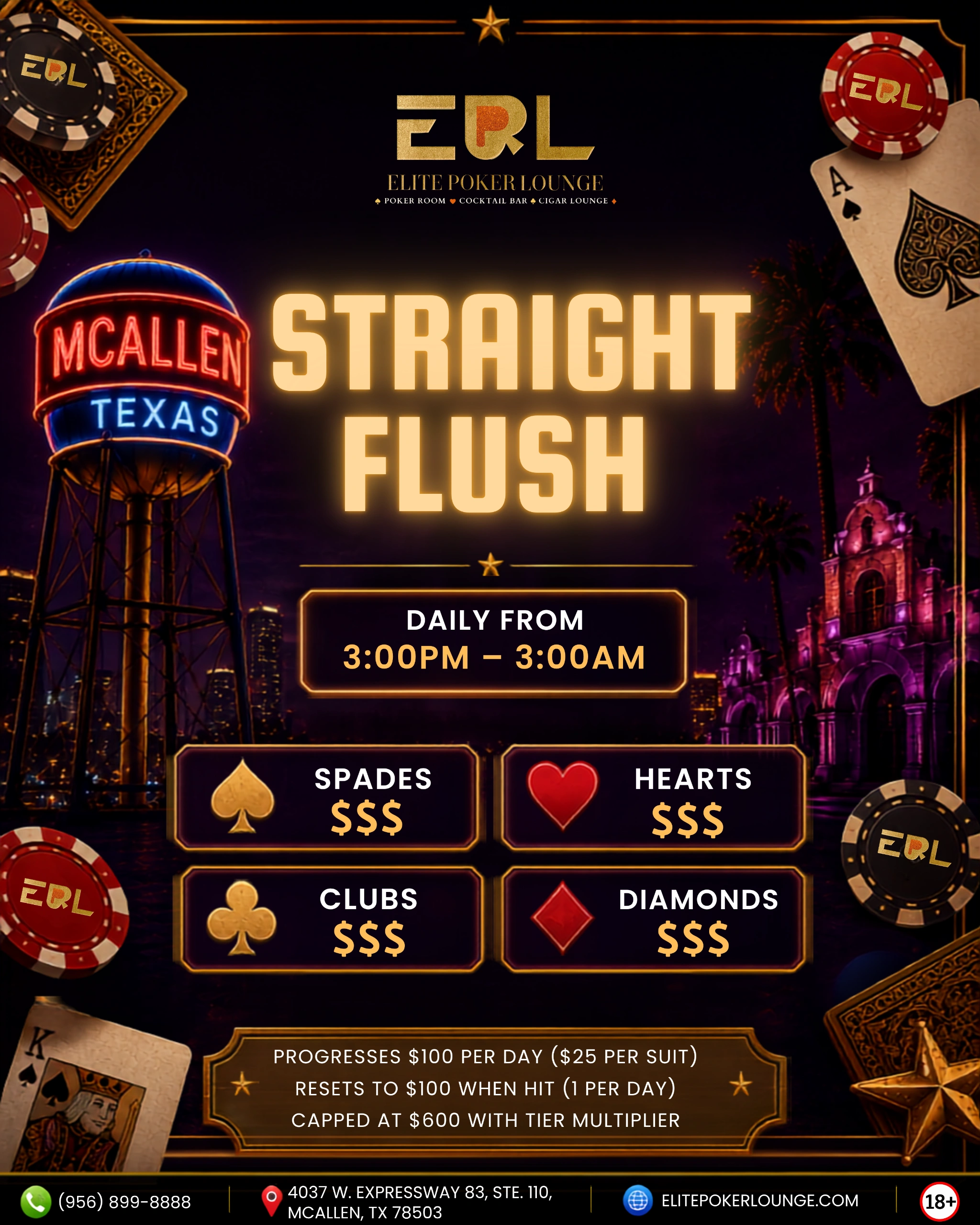 Straight Flush Jackpot
