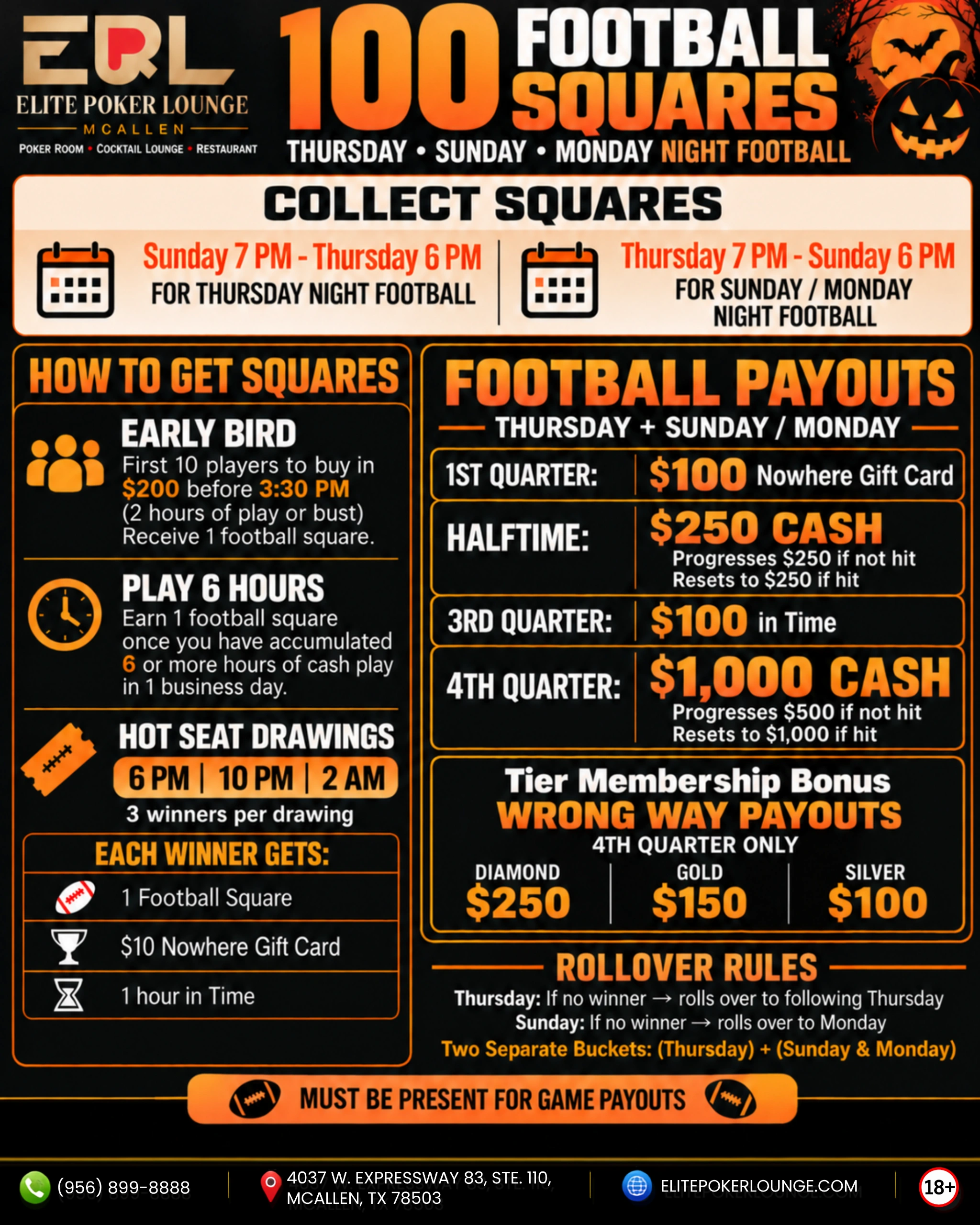 FOOTBALL SQUARES