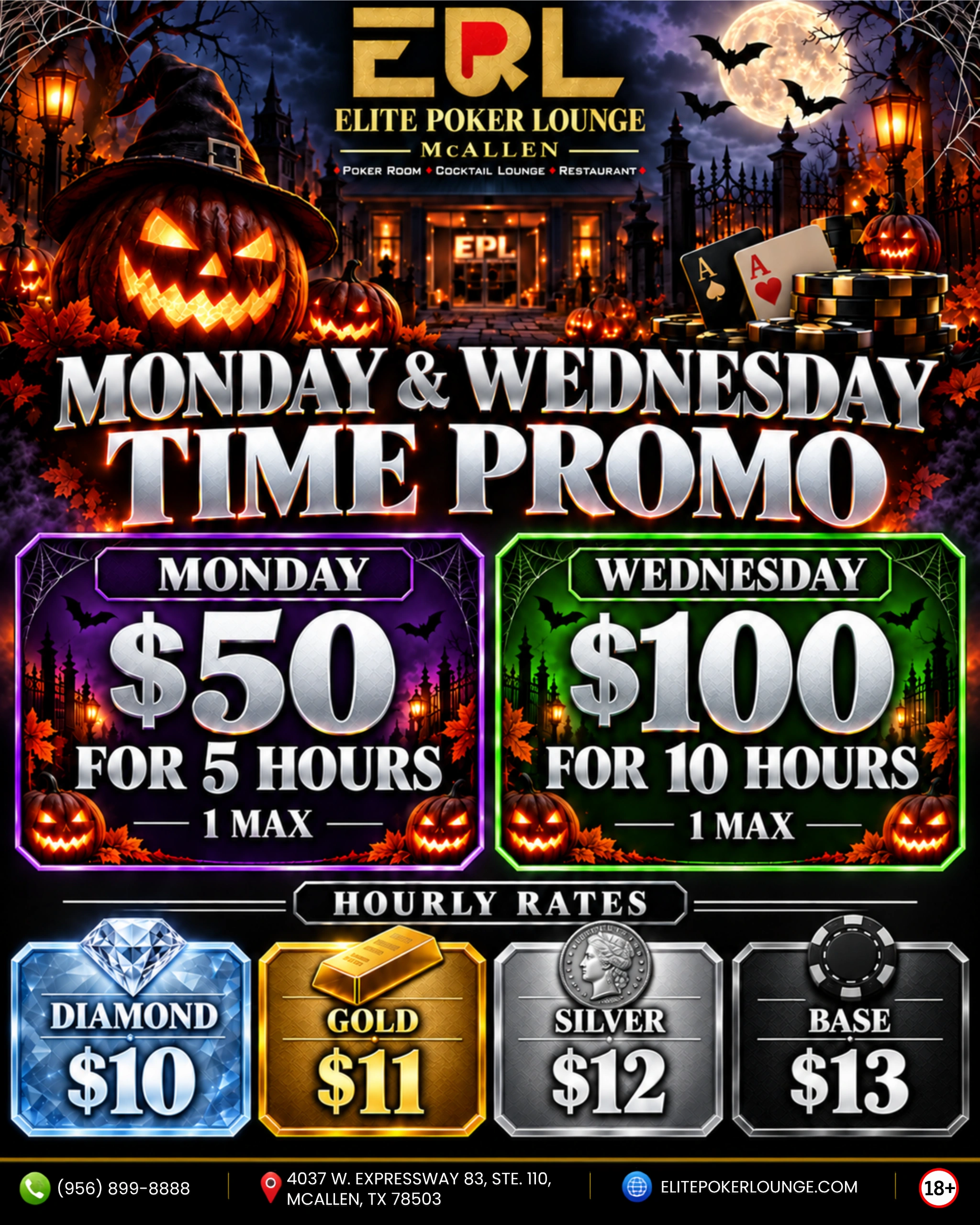 MONDAY & WEDNESDAY TIME PROMO