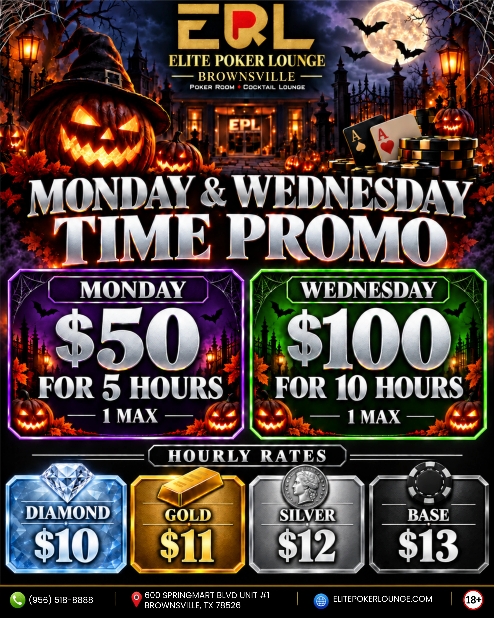 MONDAY & WEDNESDAY TIME PROMO